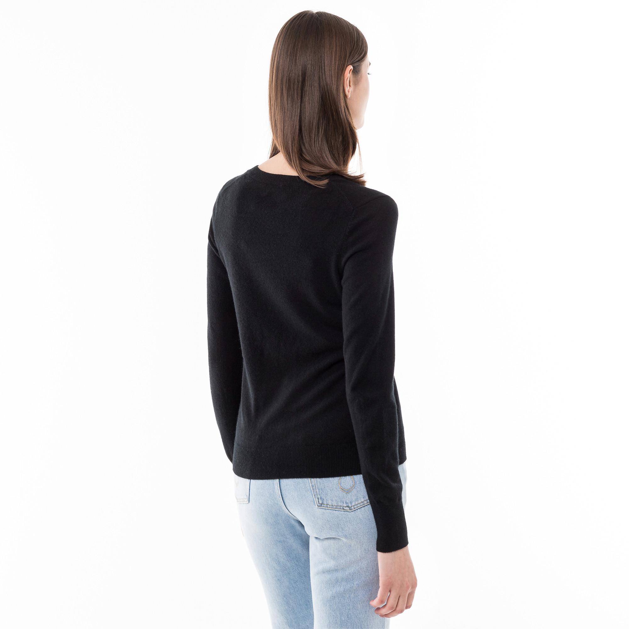 Manor Woman Bio-Cashmere Pullover, V-Neck