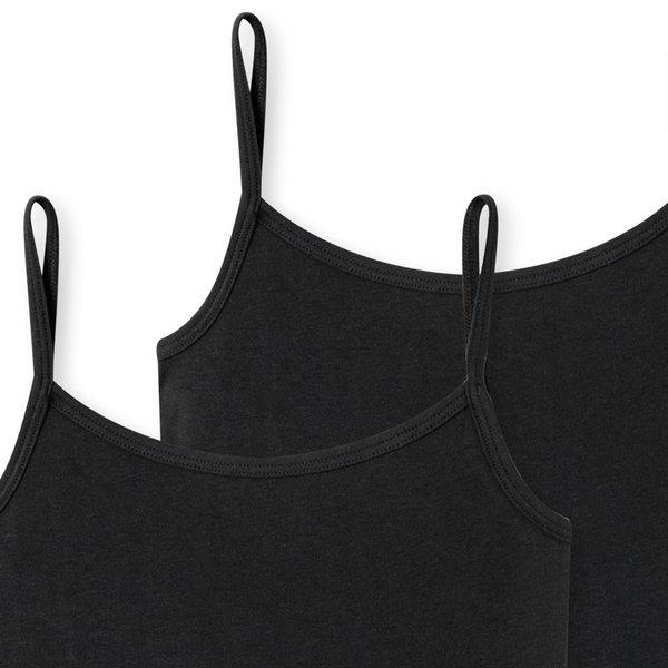 Schiesser 6er Pack Teens Girls 95/5 Organic Cotton - Spaghetti-Tops / Unterhemden