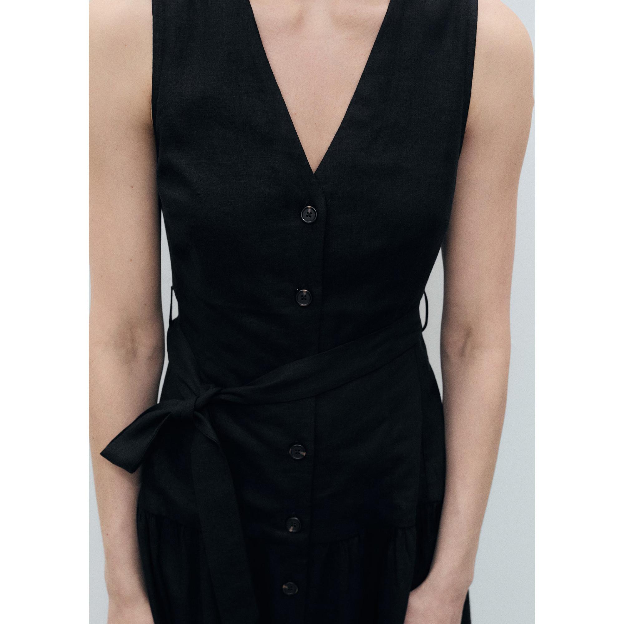 MANGO Zamore Ärmelloses Midikleid