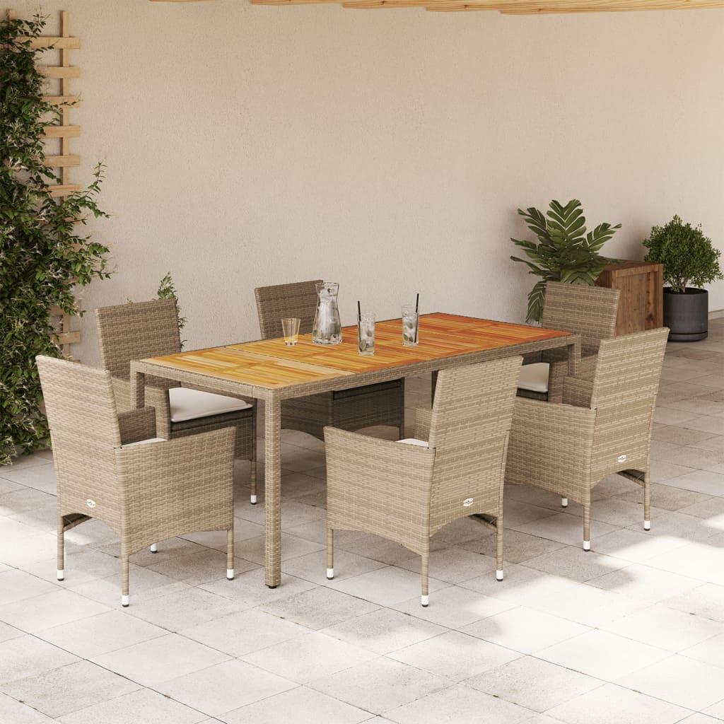 VidaXL Garten essgruppe poly-rattan