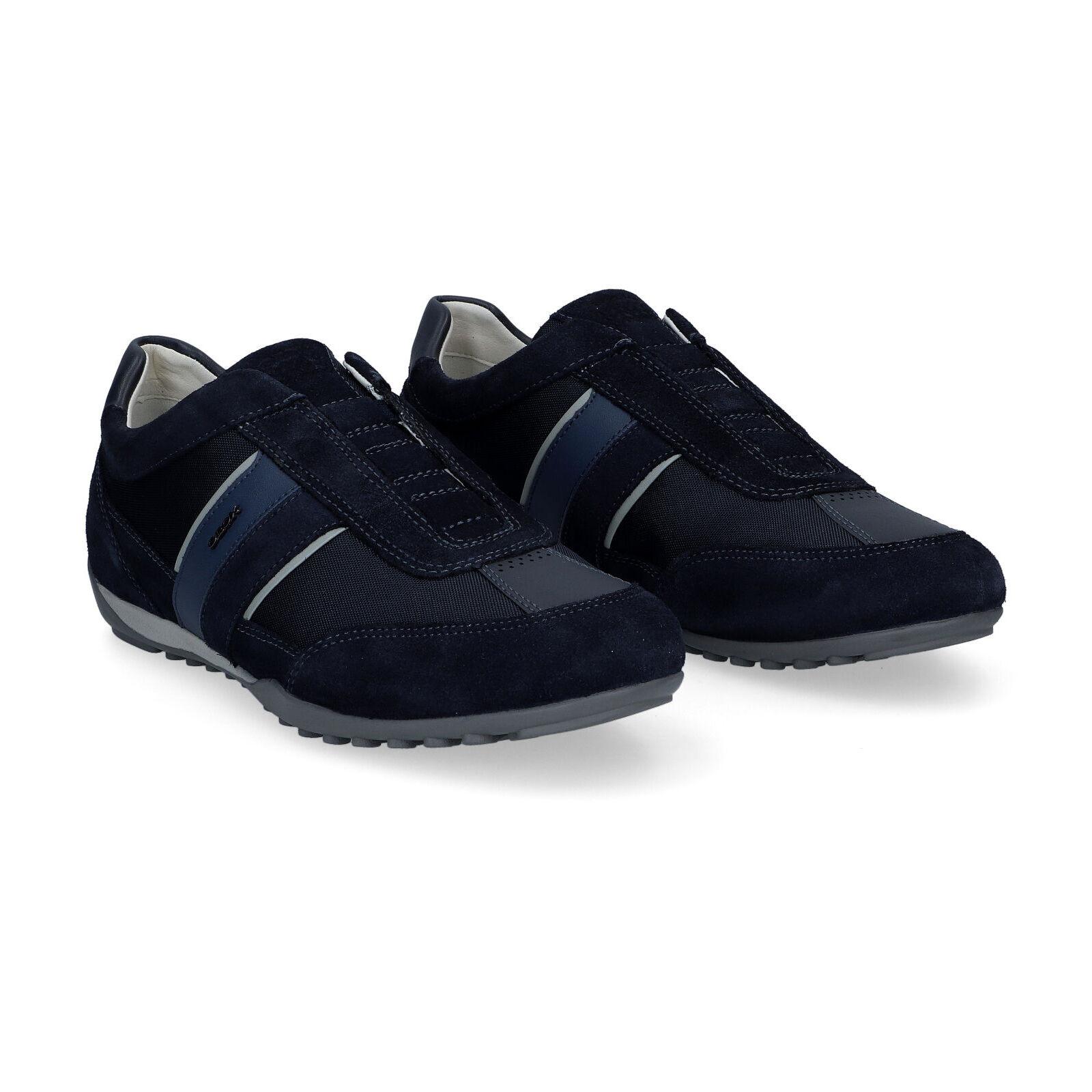 GEOX sneakers wells suede+textile