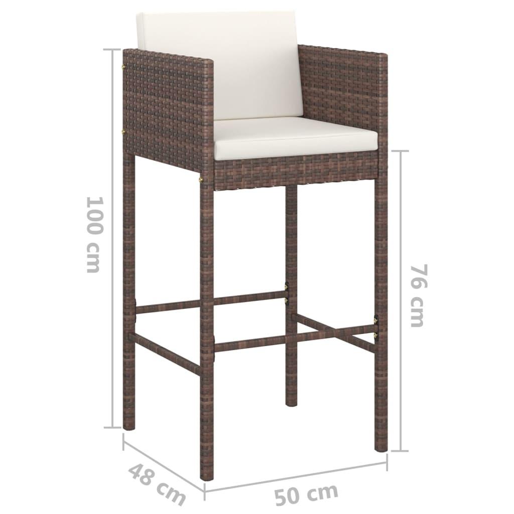 VidaXL Garten-bar-set poly-rattan