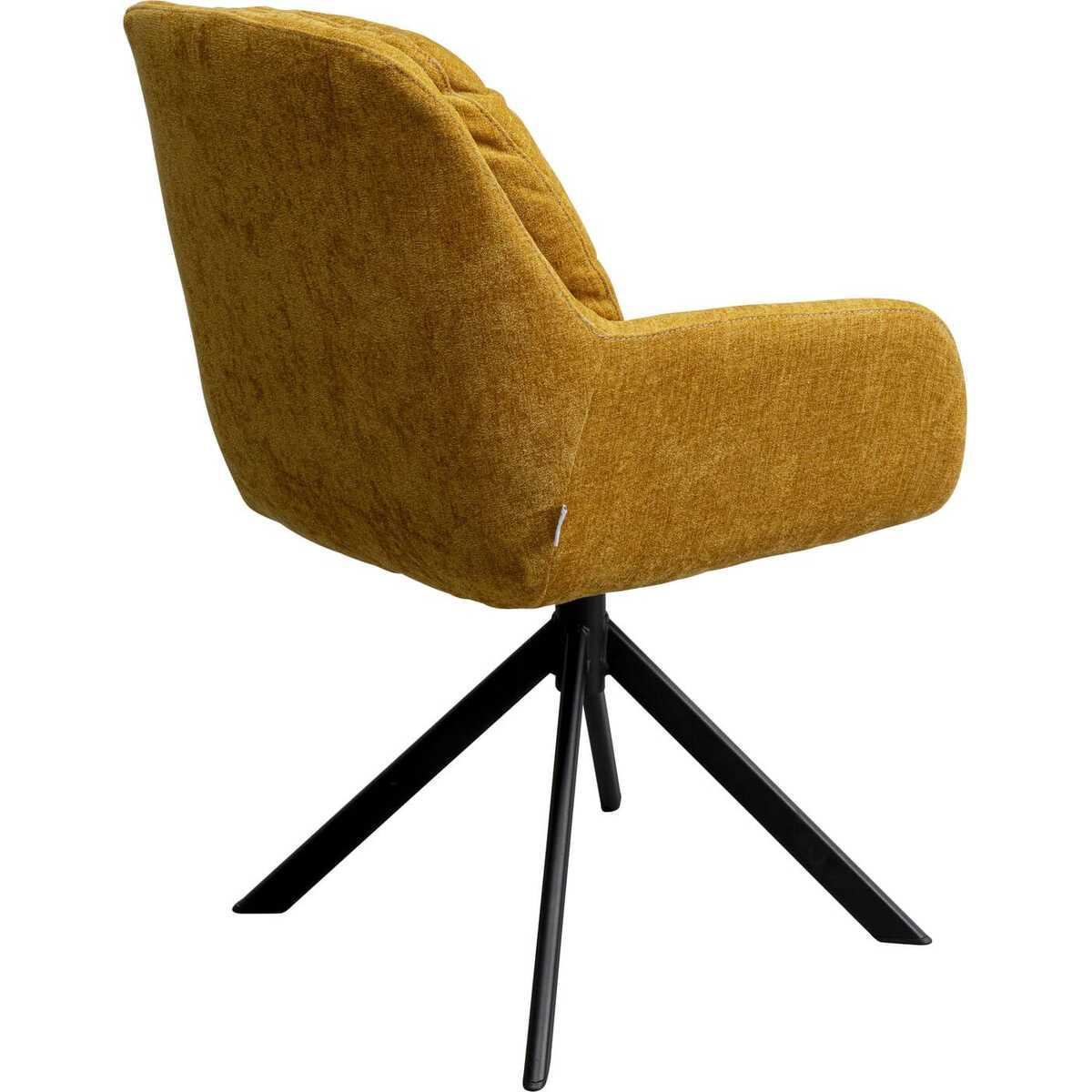 KARE Design Drehstuhl Molly gelb