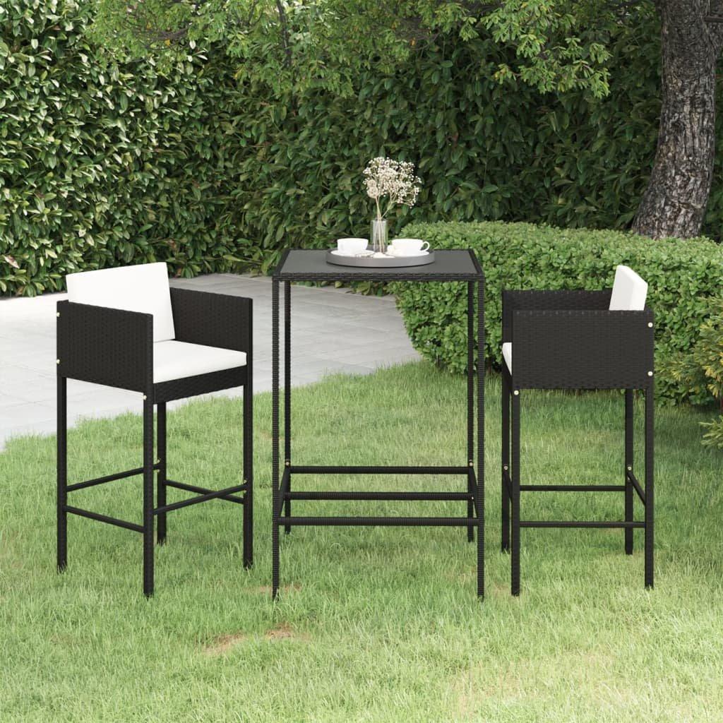 VidaXL Garten-bar-set poly-rattan