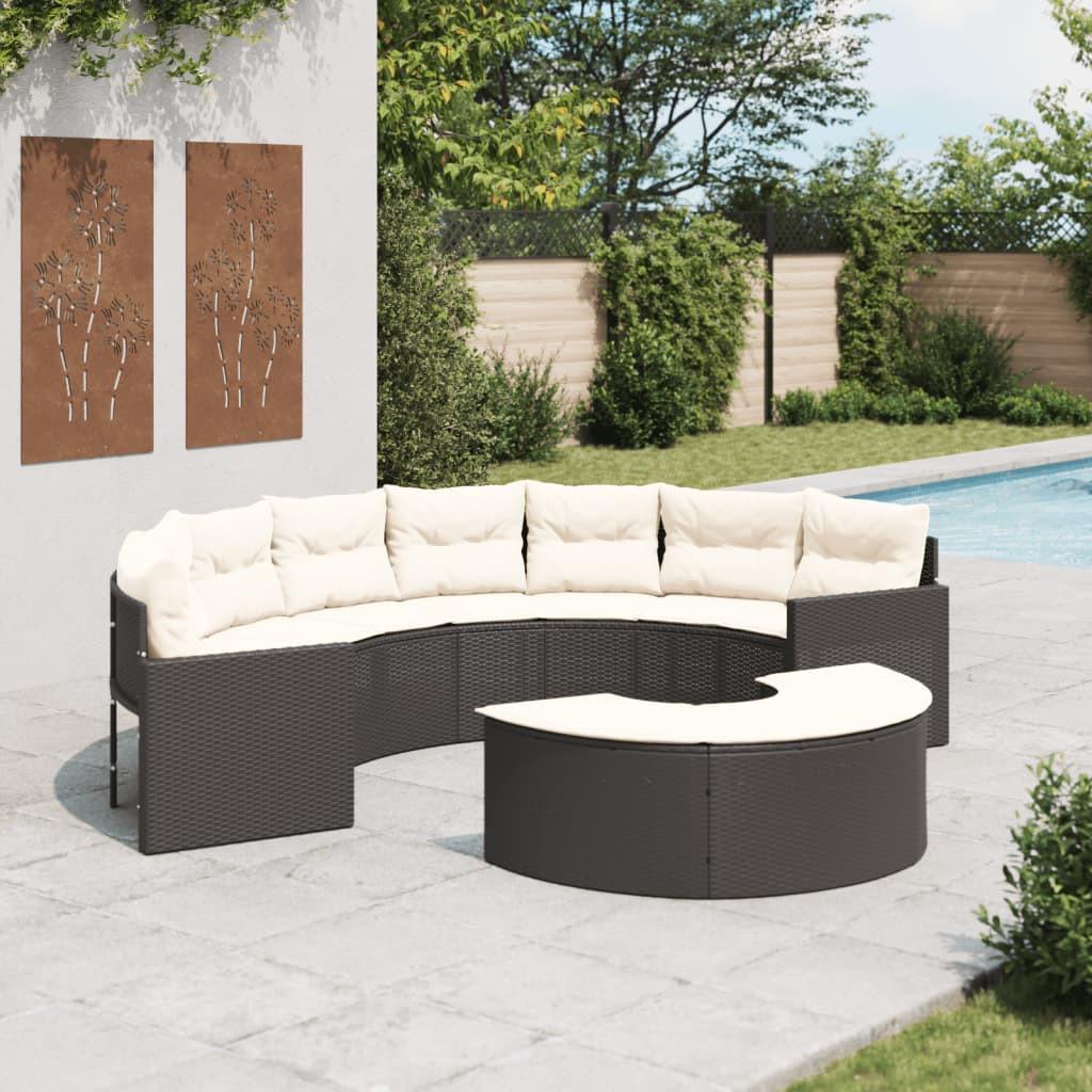 VidaXL Garten-sofagarnitur poly-rattan