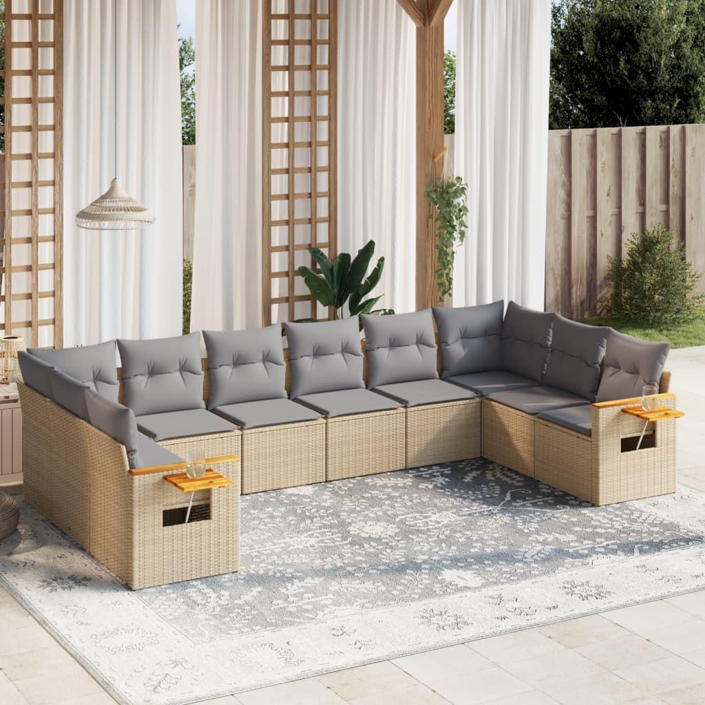 VidaXL Garten sofagarnitur poly-rattan