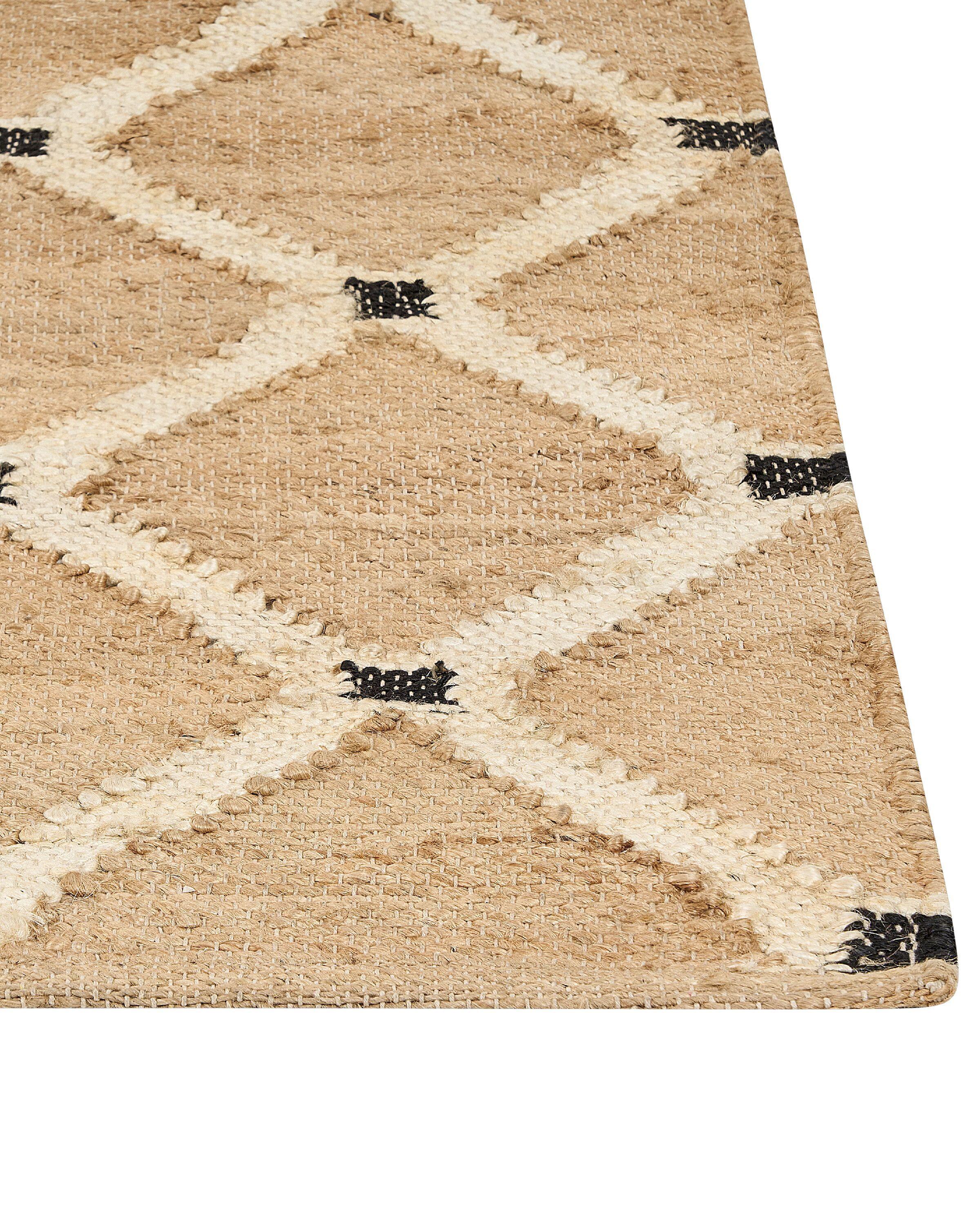 Beliani Teppich aus Jute Boho KALEKOY