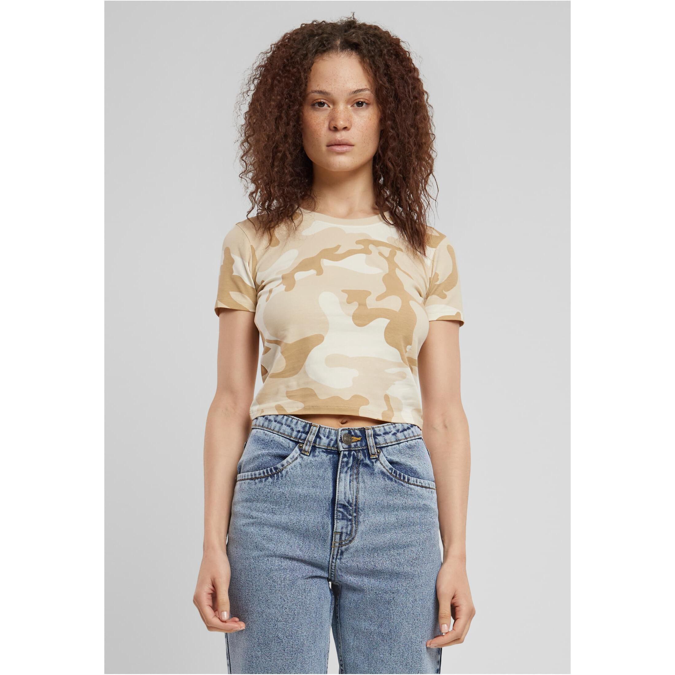 URBAN CLASSICS Camouflage Cropped T-Shirt