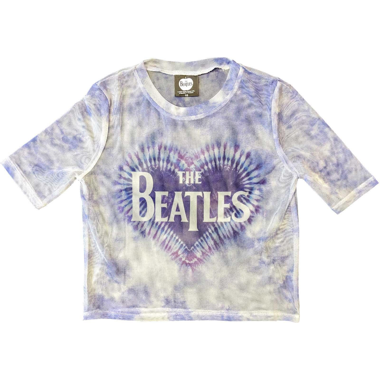 The Beatles Tie-Dye Mesh Kurzes Top
