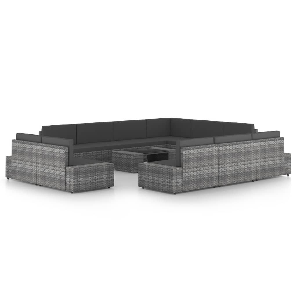 VidaXL Garten-lounge-set poly-rattan