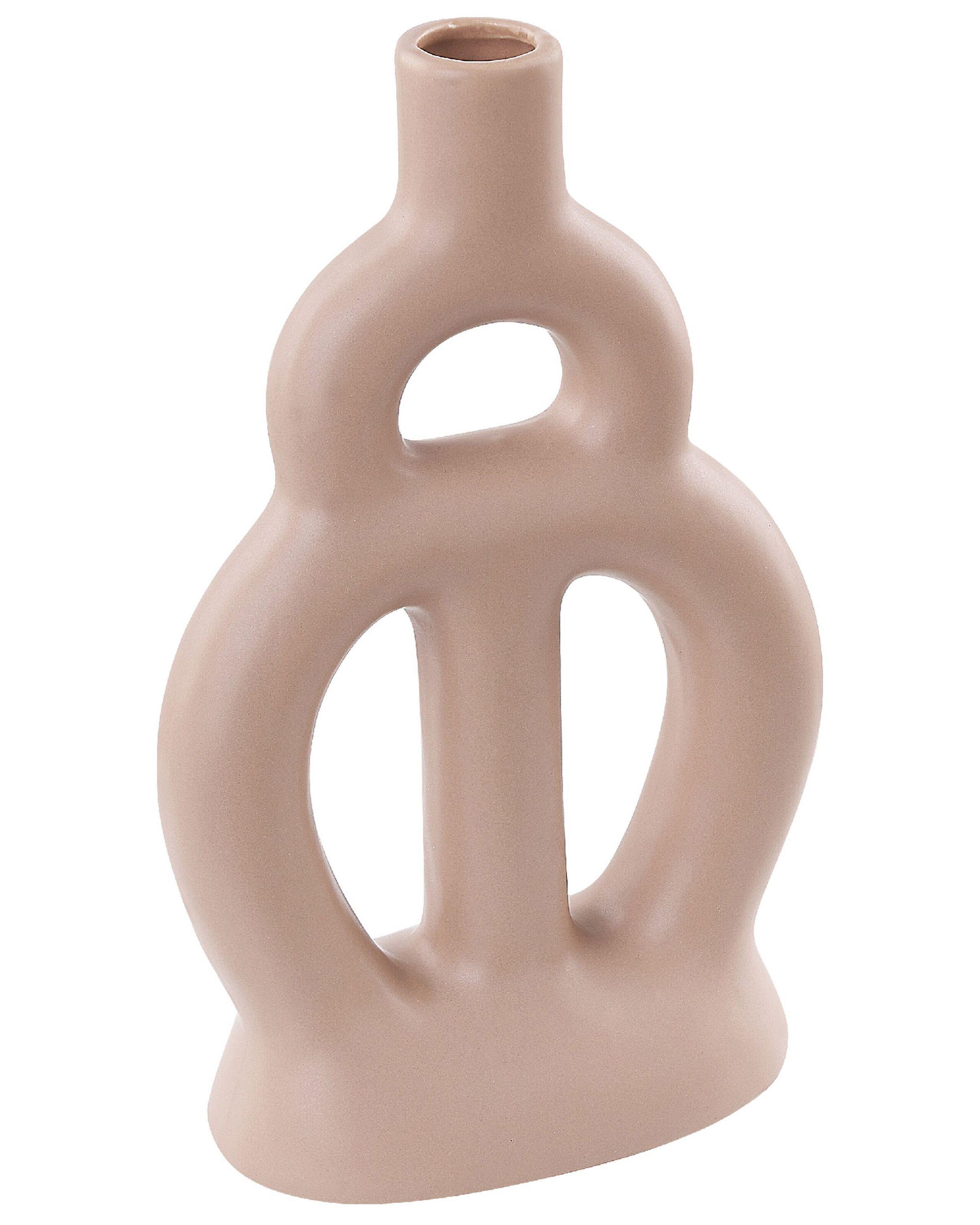 Beliani Blumenvase aus Porzellan Modern KOZANI