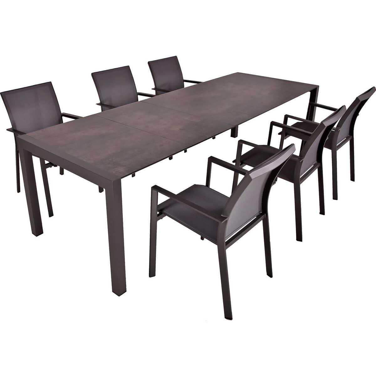 mutoni pleasure Garten Essgruppe Sophia I pfefferschwarz (7-tlg)