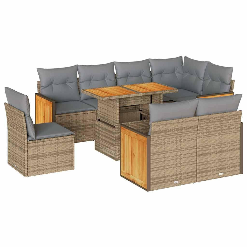VidaXL Gartensofa set poly-rattan