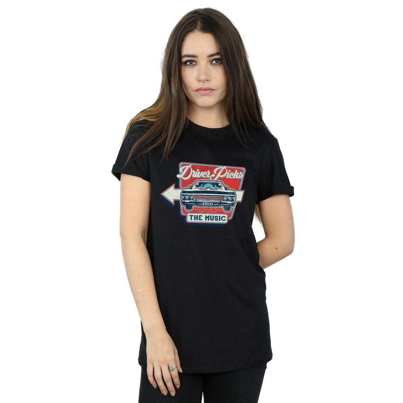 Supernatural Driver Picks The Music T-Shirt