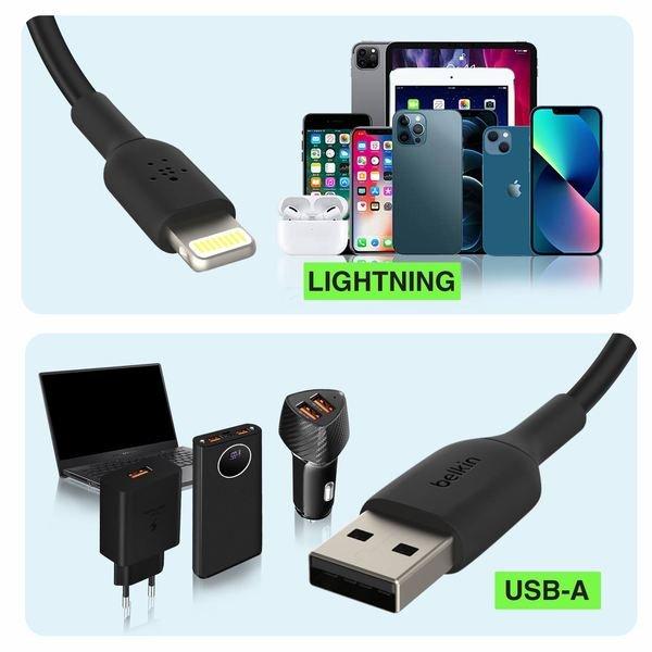 belkin Belkin USB /Lightning Kabel 15cm Schwarz