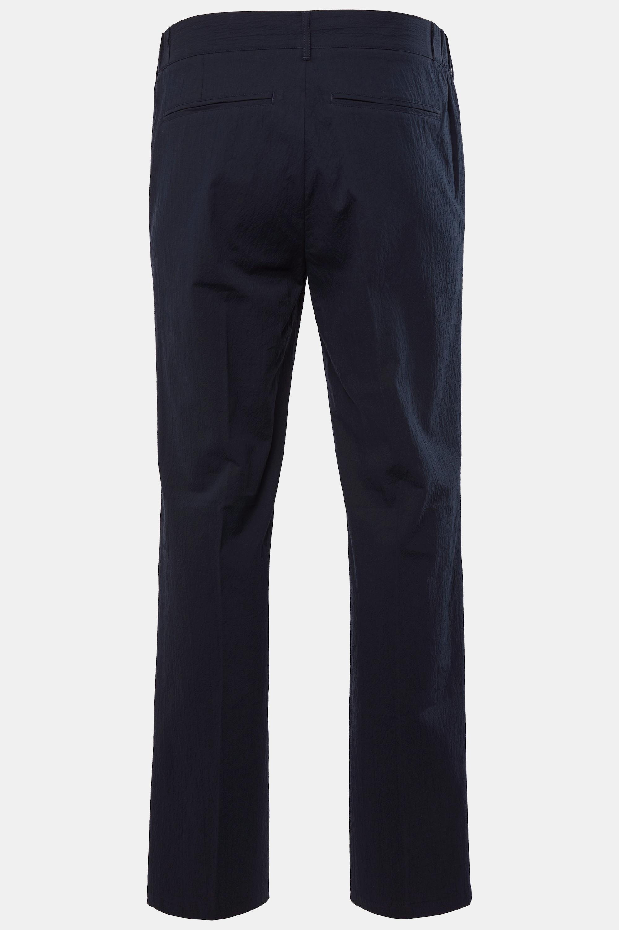 JP1880 Seersucker Regular Fit Hose mit Elastikbund