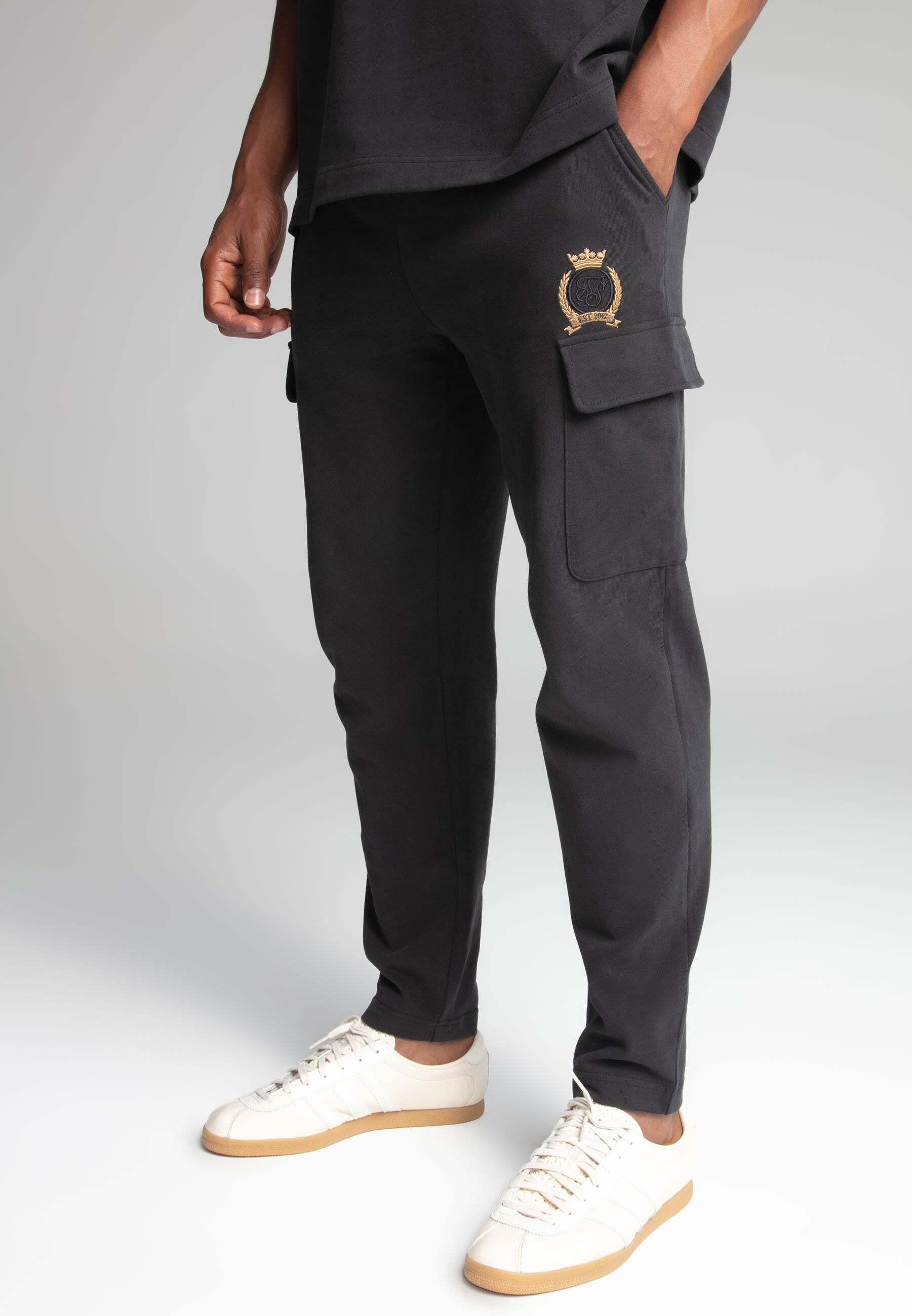 Sik Silk Crest Cargo Joggers Slim Fit