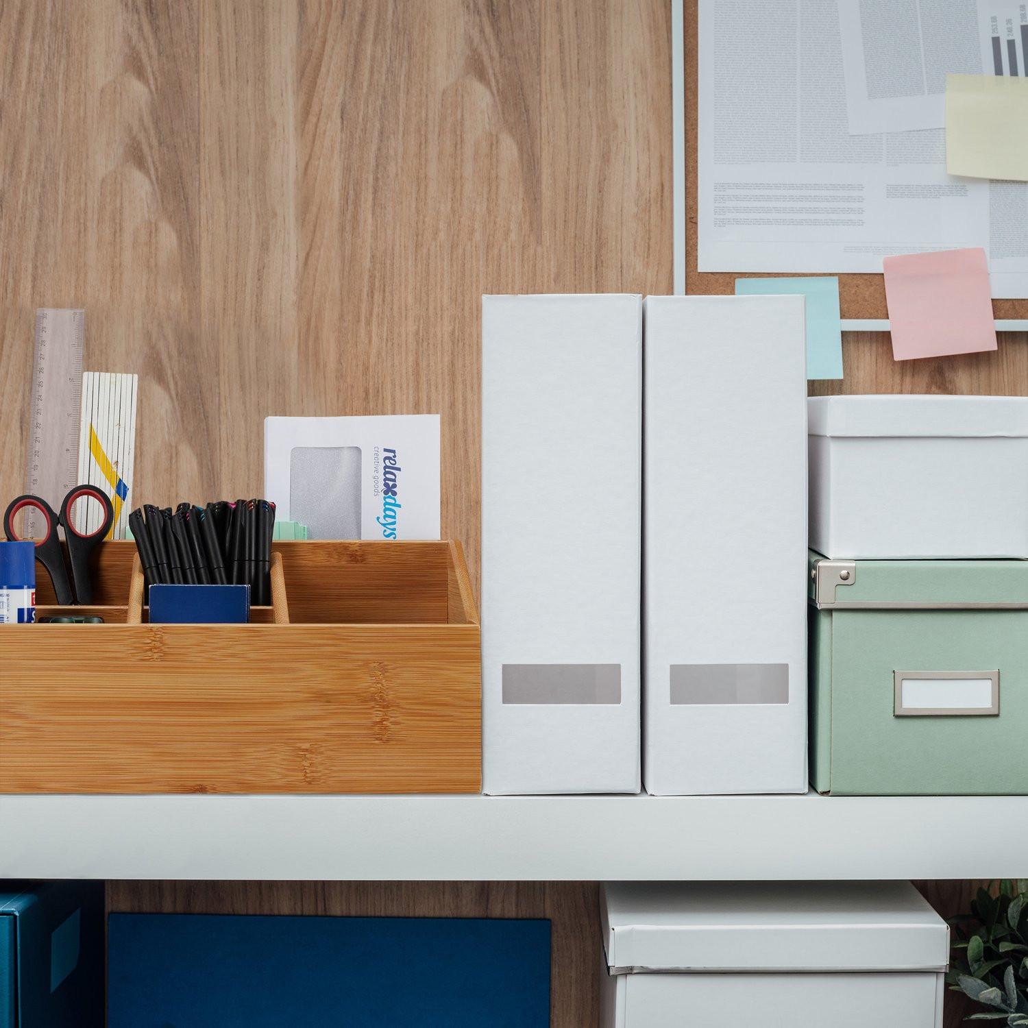 B2X Tischaufbewahrung aus Bambus mit 6 Fächern