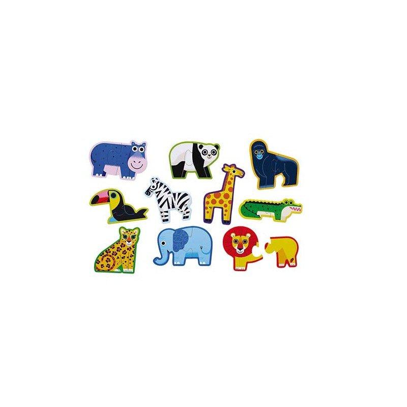 Crocodile Creek Let's Begin Puzzle, Dschungel 2pc