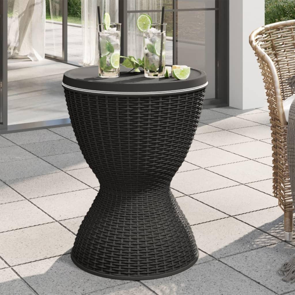 VidaXL Tisch mit eiskühler polypropylen