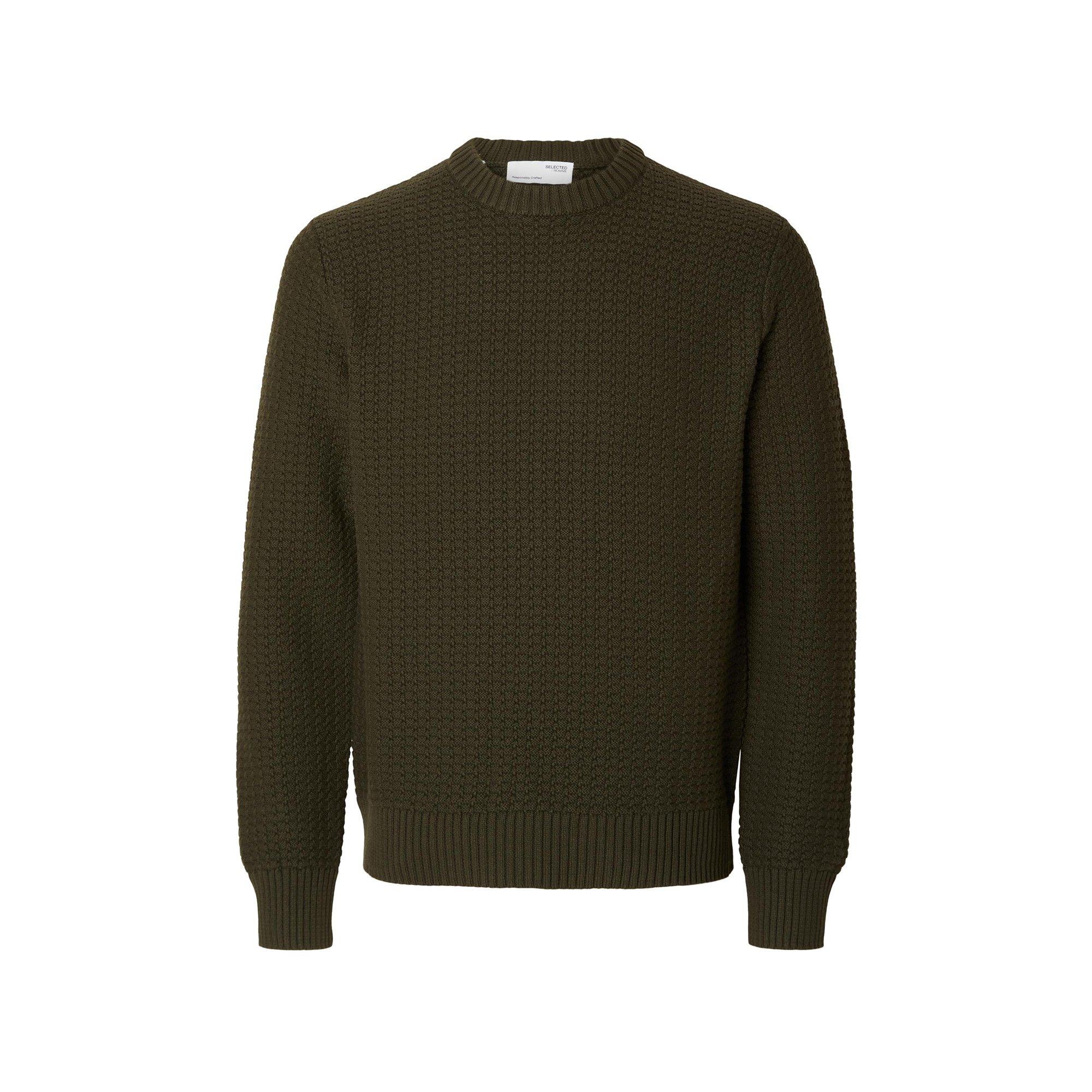 SELECTED SLHThim LS Knit Structure Pullover