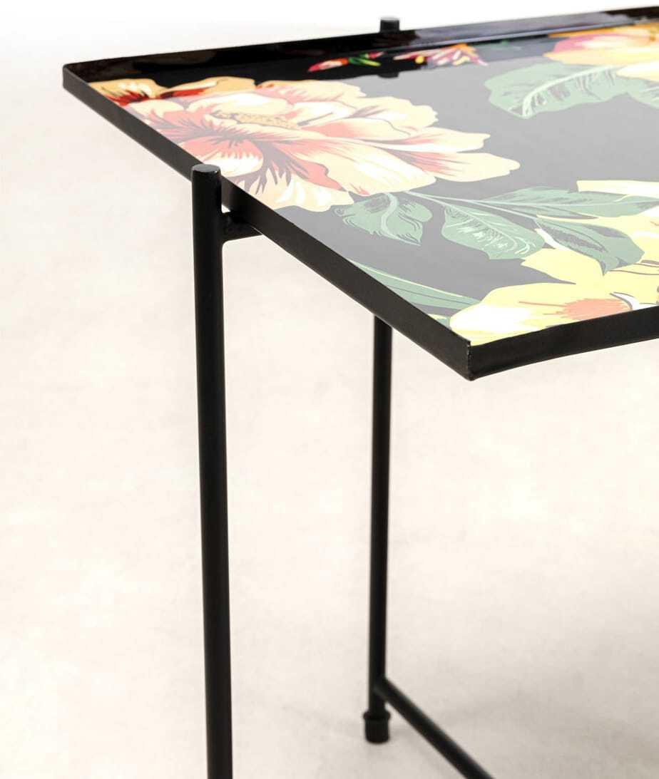 KARE Design Beistelltisch Flowers Garden Square (2er-Set)