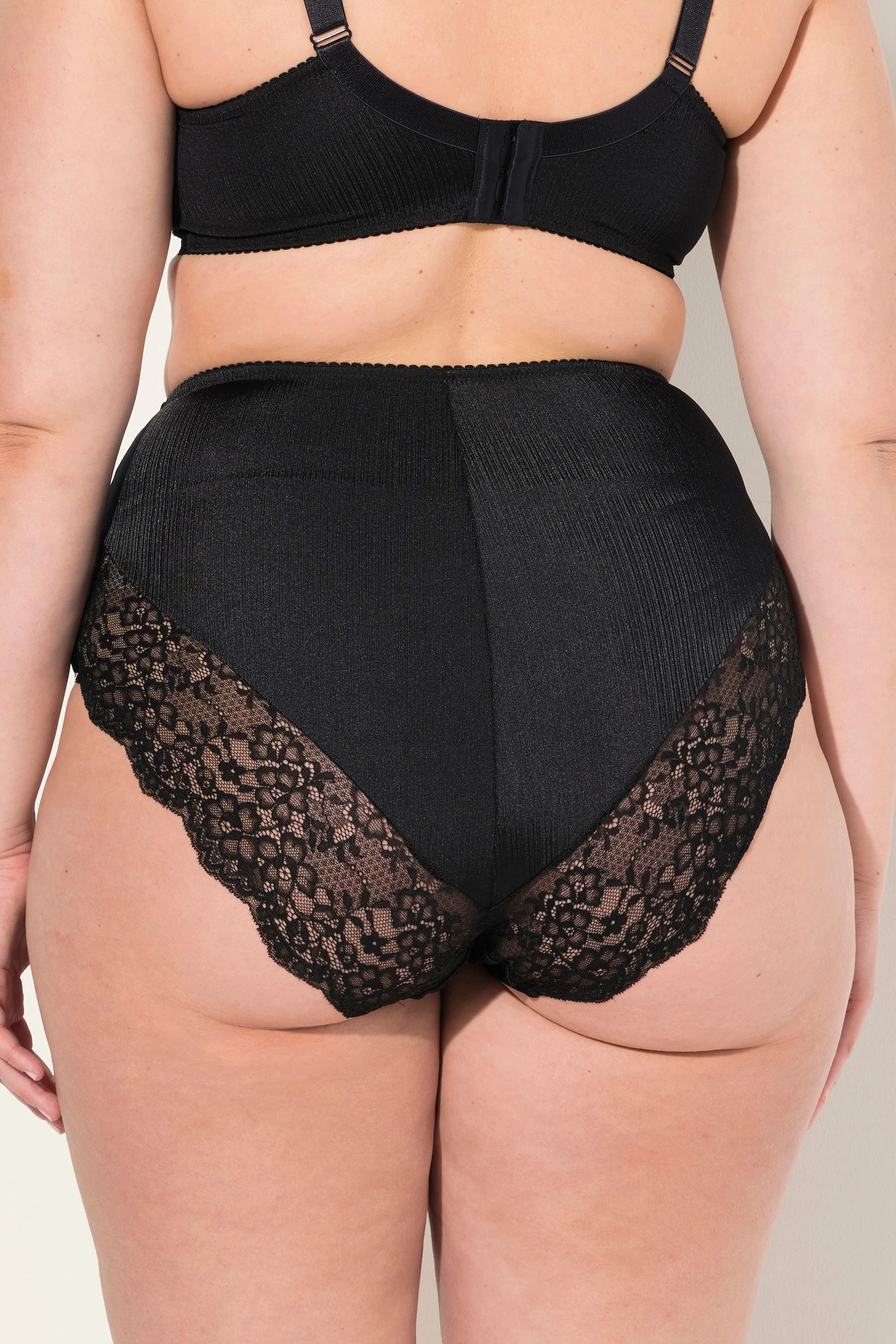 Ulla Popken Maxislip, Satin, Spitzen-Rückseite