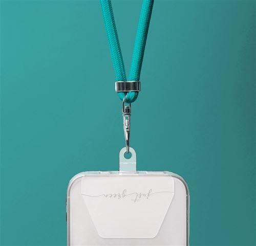 Just green Universell abnehmbarer Schultergurt Just green recycelbar Blue Green Lagoon