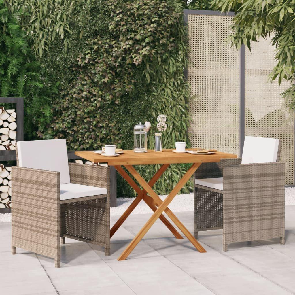 VidaXL Garten essgruppe poly-rattan
