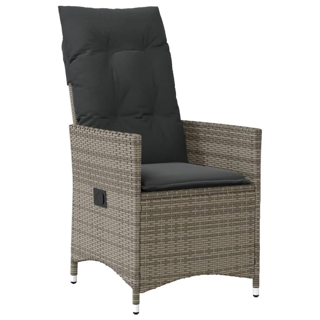 VidaXL Gartensessel verstellbar poly-rattan