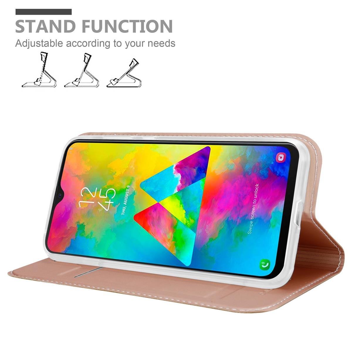 Cadorabo Hülle für Samsung Galaxy M20 Magnetverschluss, Kartenfach