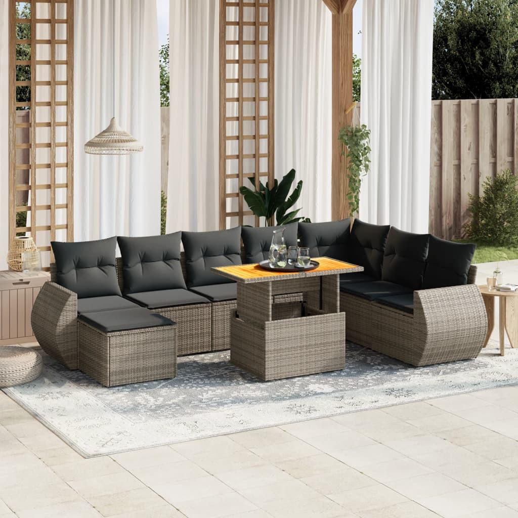 VidaXL Garten sofagarnitur poly-rattan