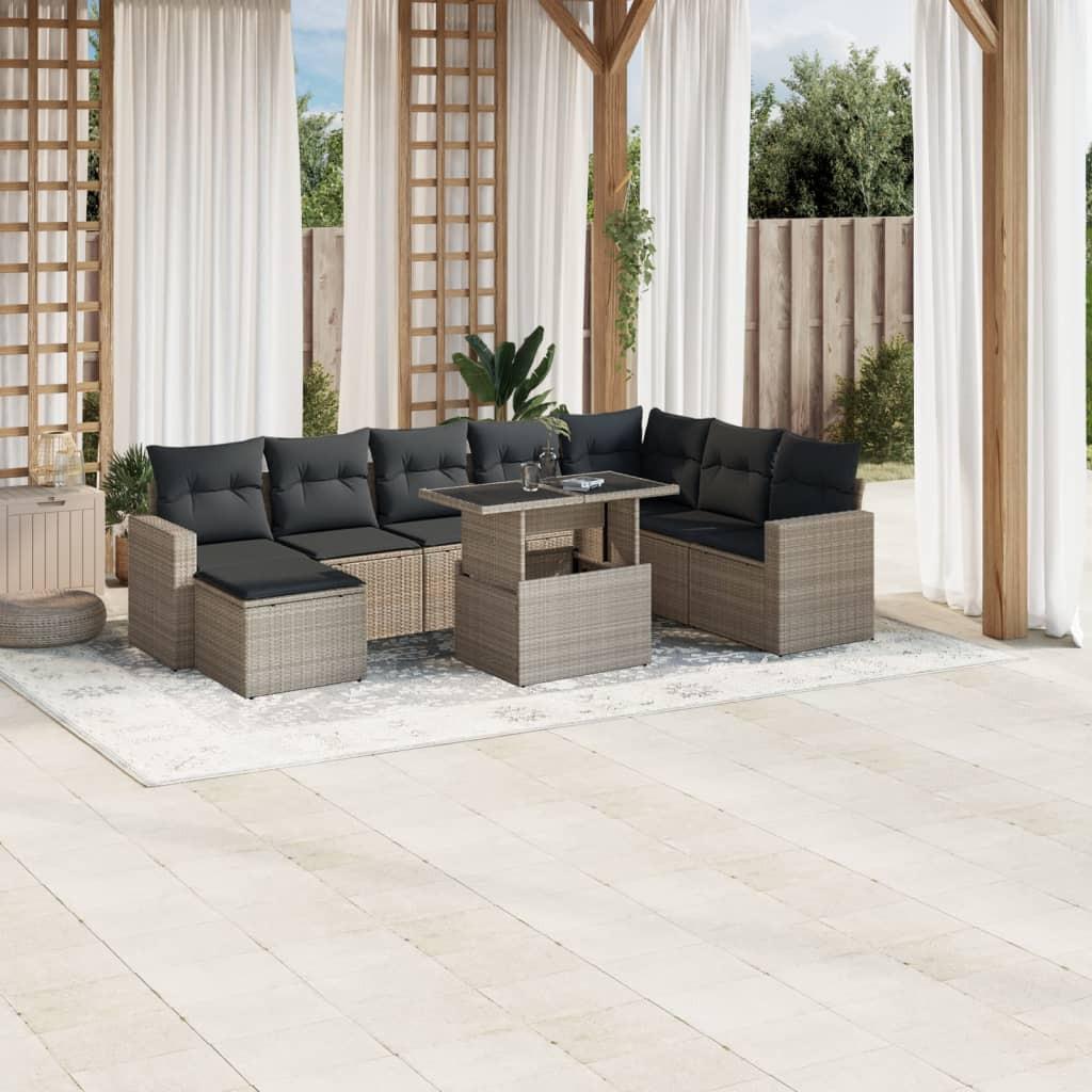 VidaXL Garten sofagarnitur poly-rattan