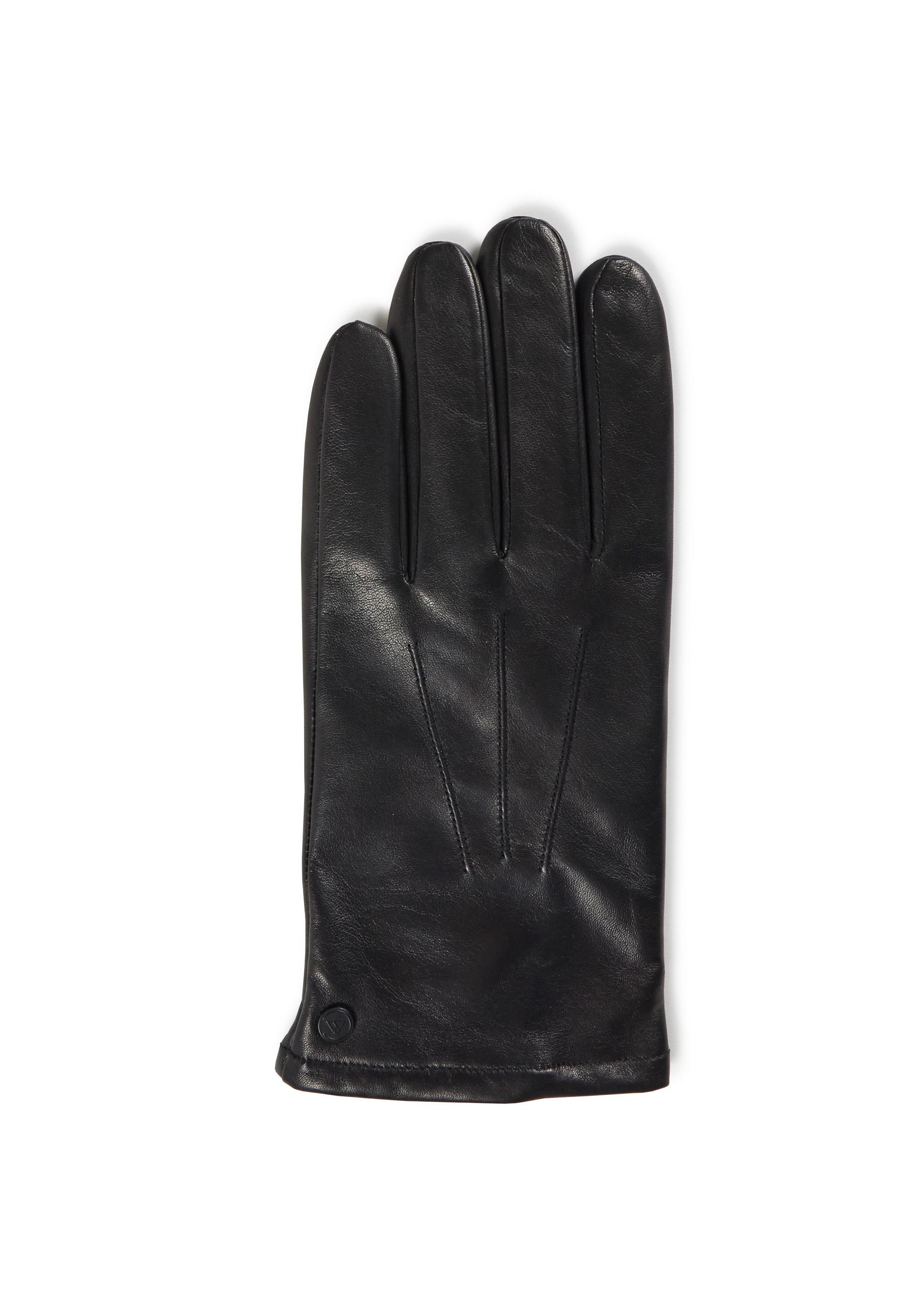 CASH-MERE.CH Lederhandschuhe mit Kaschmirfutter und Touchscreen tauglich