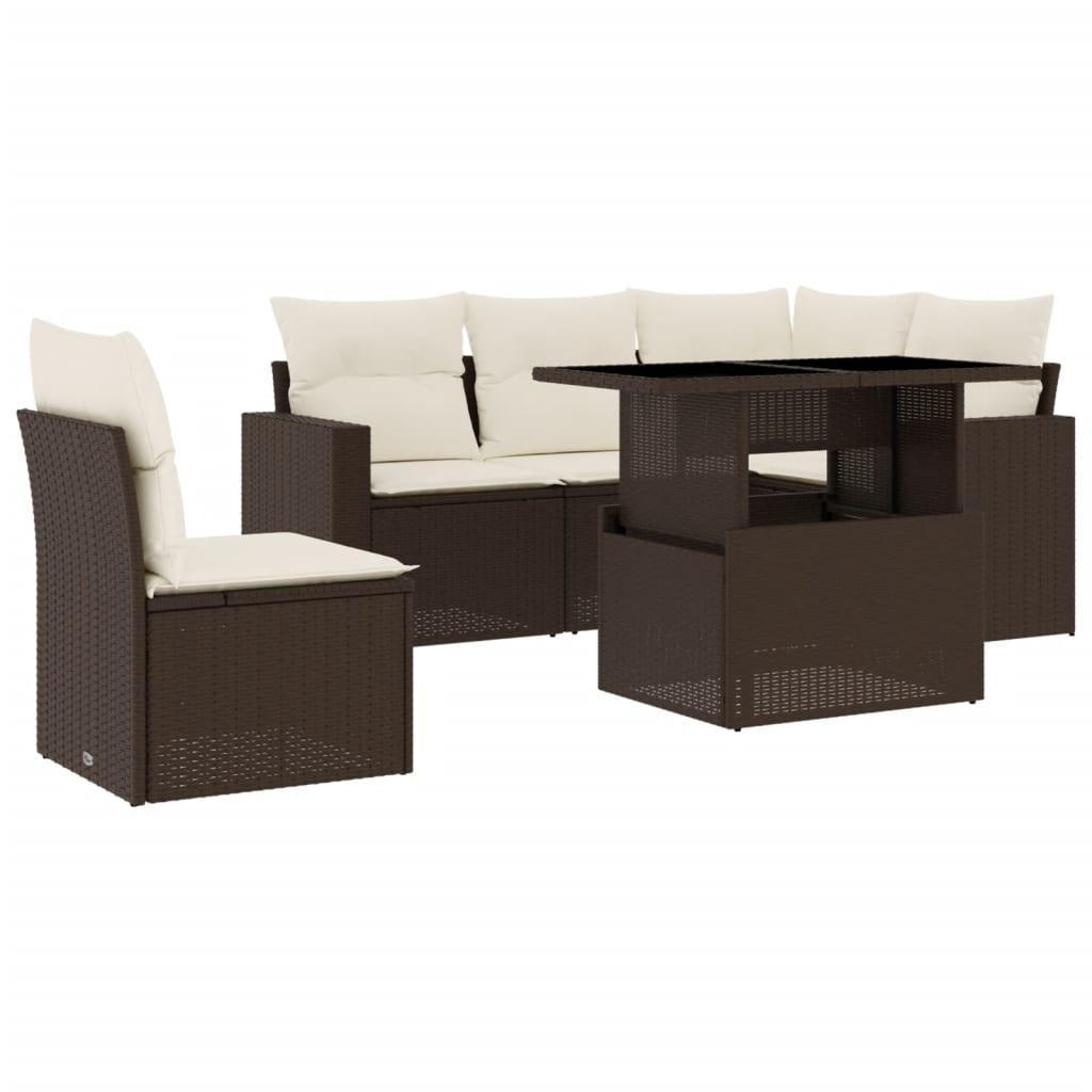 VidaXL Garten sofagarnitur poly-rattan