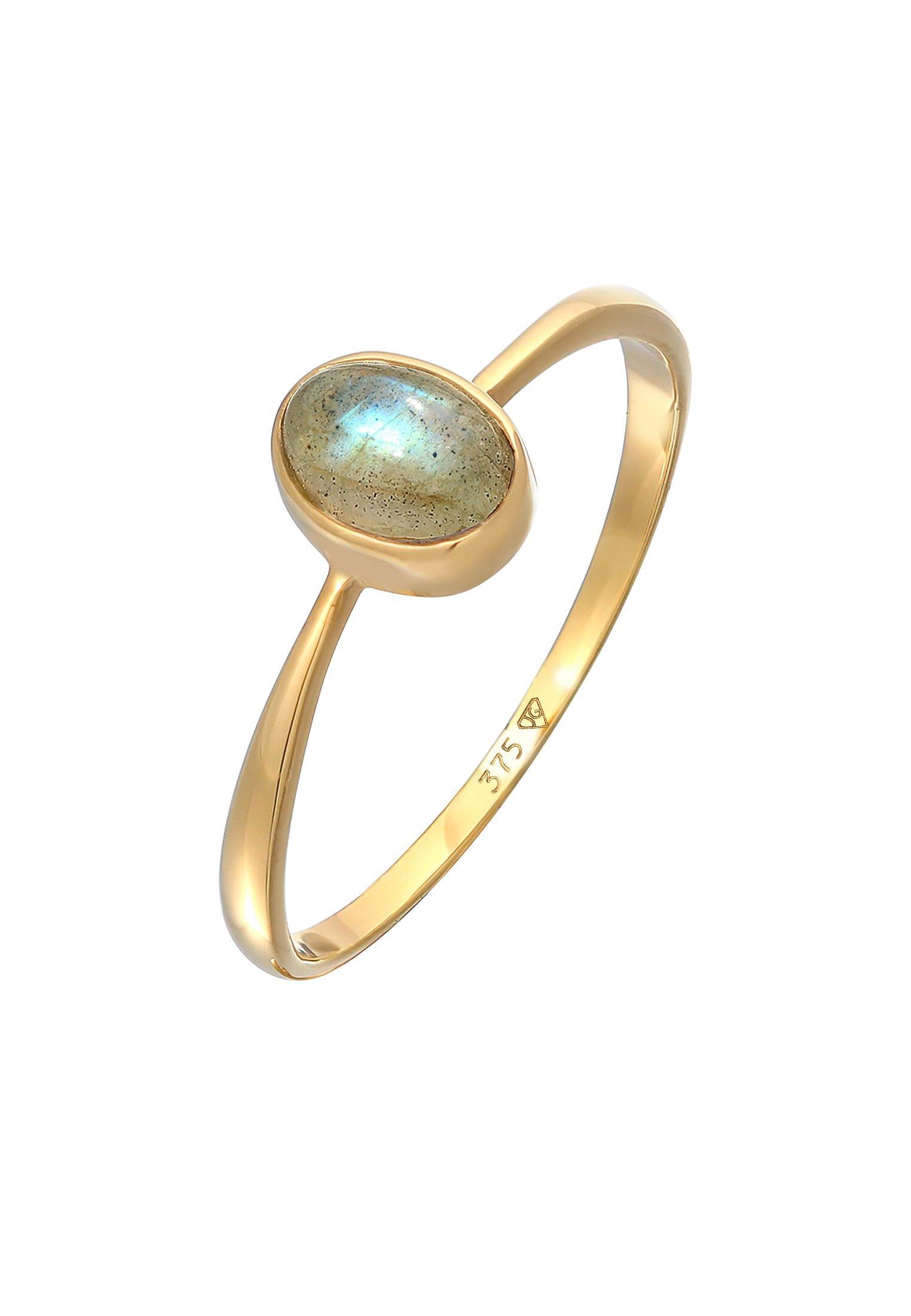 Elli Ring Labradorit Solitär Verlobung 375Er Gelbgold