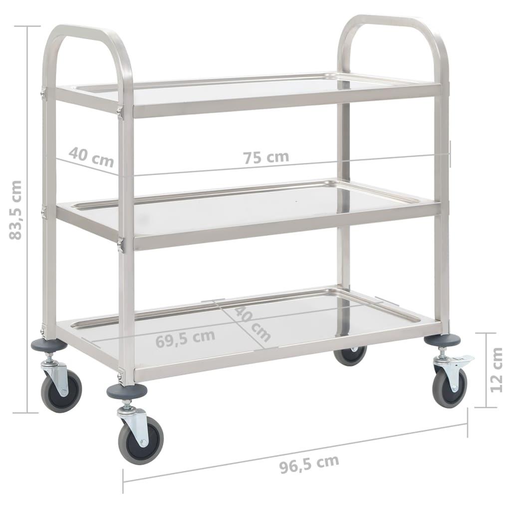 VidaXL Servierwagen metall