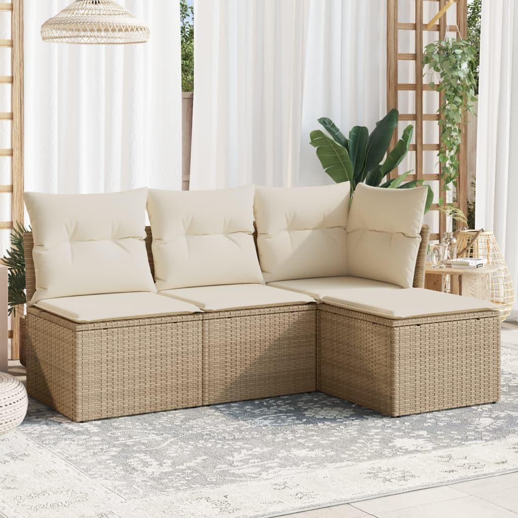 VidaXL Garten sofagarnitur poly-rattan