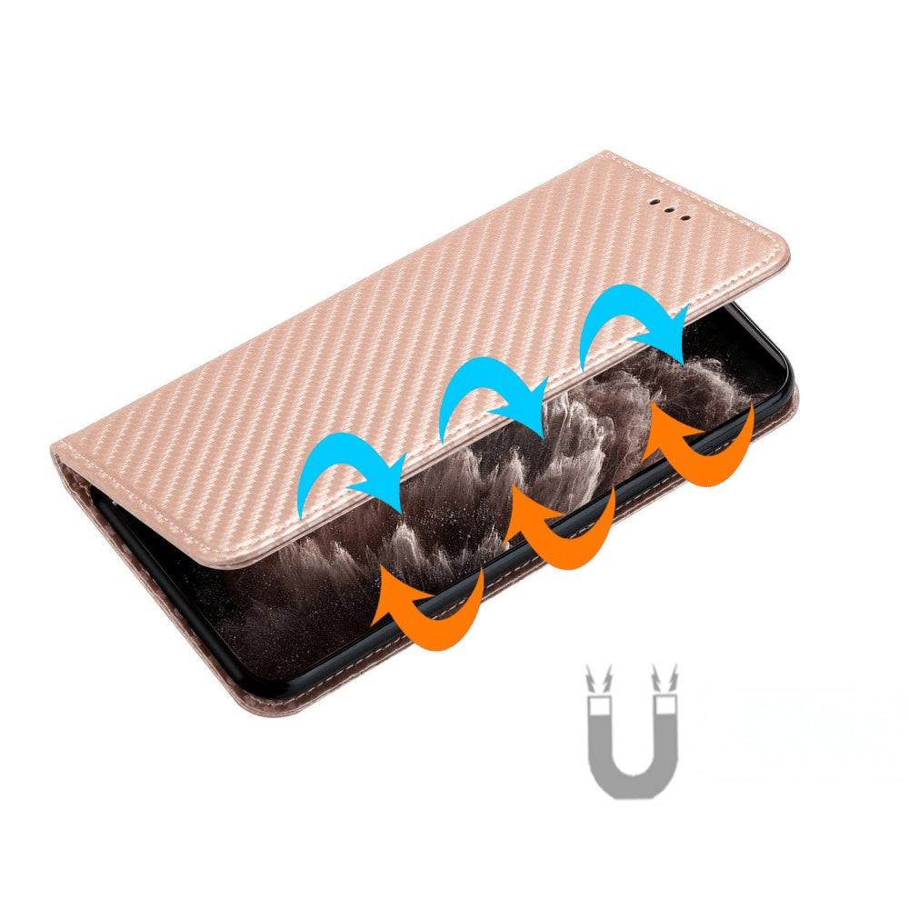 Cover-Discount iPhone 15 - Carbon Look Flip Case Hülle