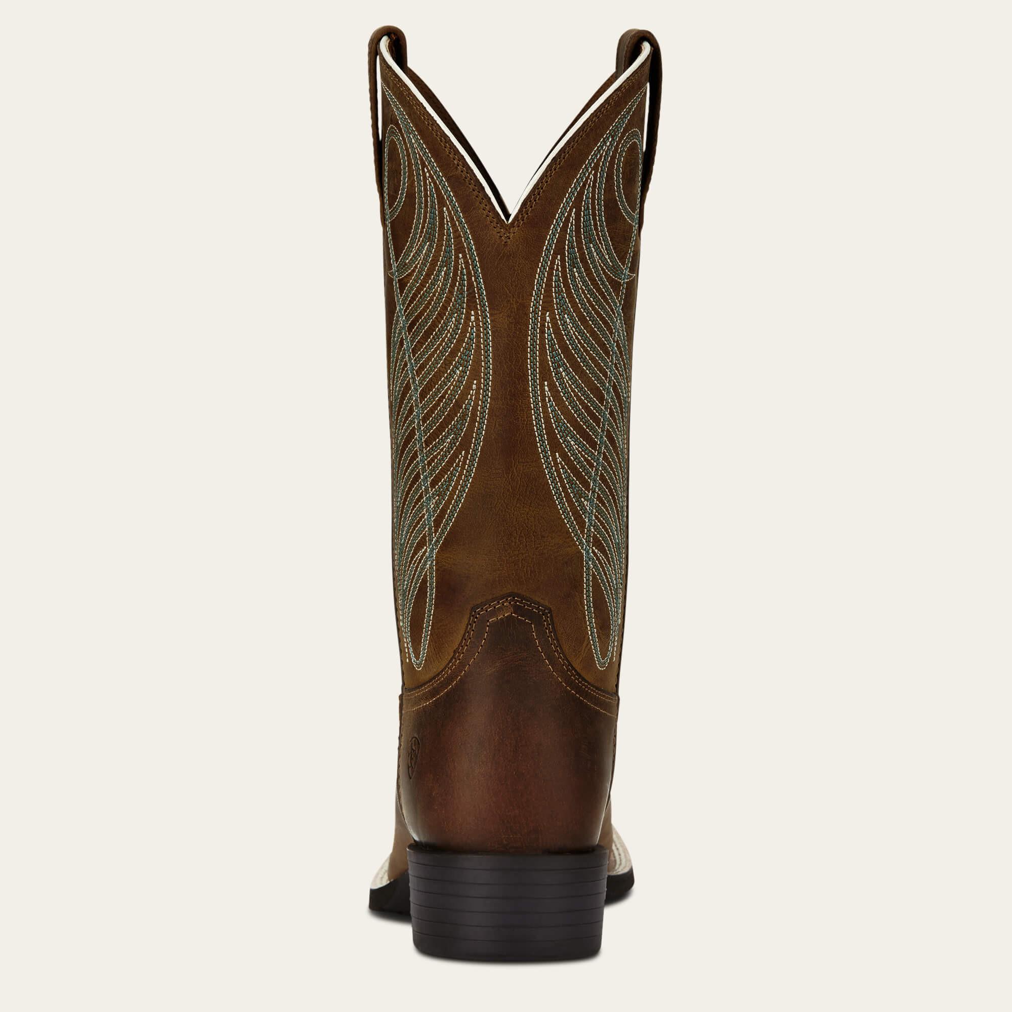 Ariat westernstiefel aus leder round up wst