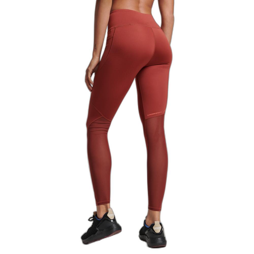 Superdry Legging eng anliegend lang Mesh Frau Active