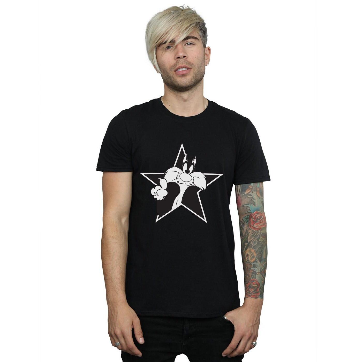 LOONEY TUNES Sylvester the Cat Stern Print T-Shirt