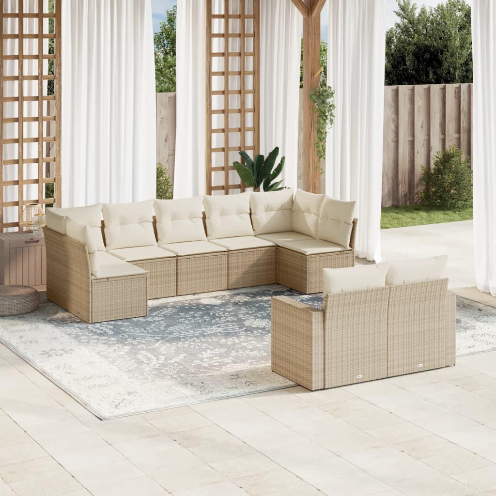 VidaXL Garten sofagarnitur poly-rattan