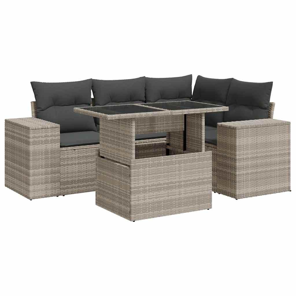 VidaXL Garten sofagarnitur poly-rattan