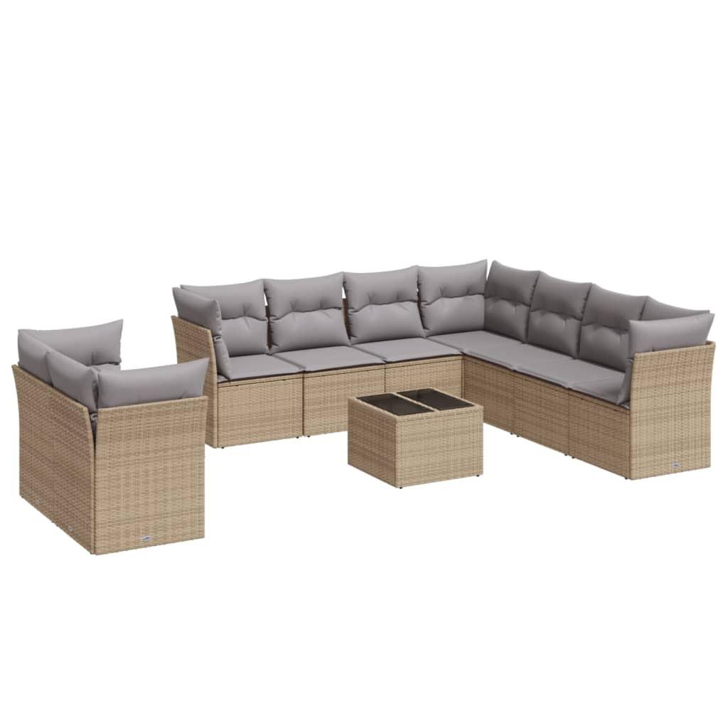 VidaXL Garten sofagarnitur poly-rattan