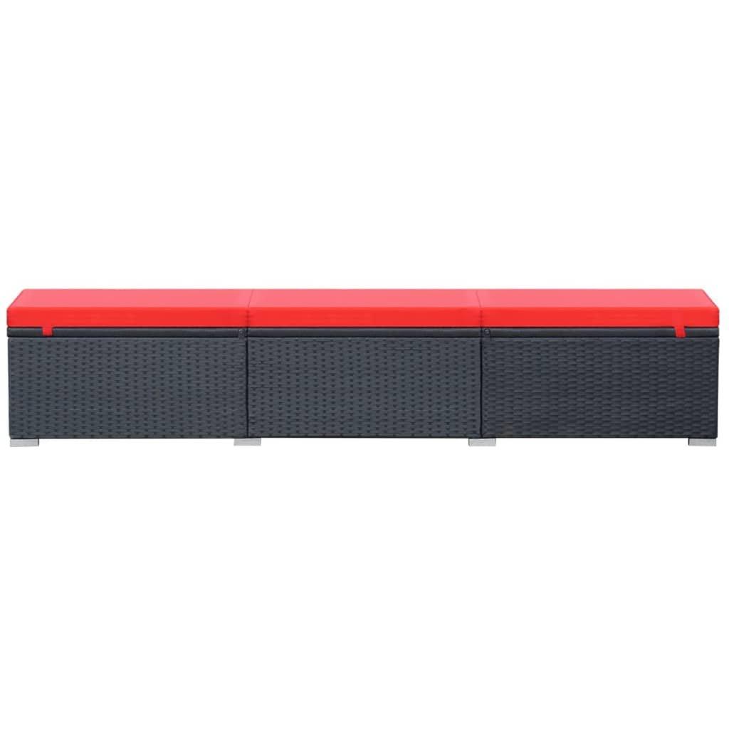 VidaXL Sonnenliege poly-rattan