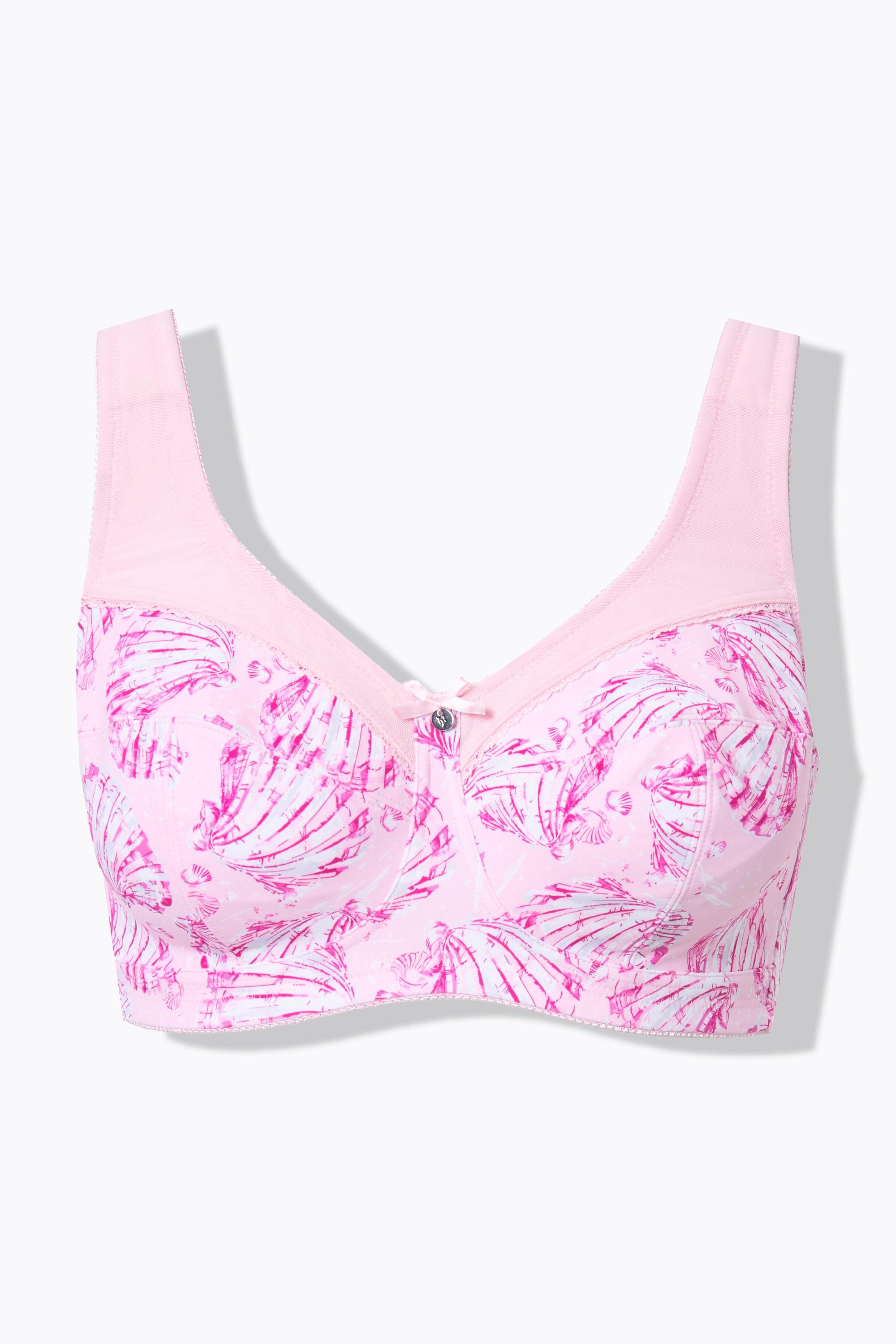 Ulla Popken Entlastungs-BH, bügellos, Muscheln