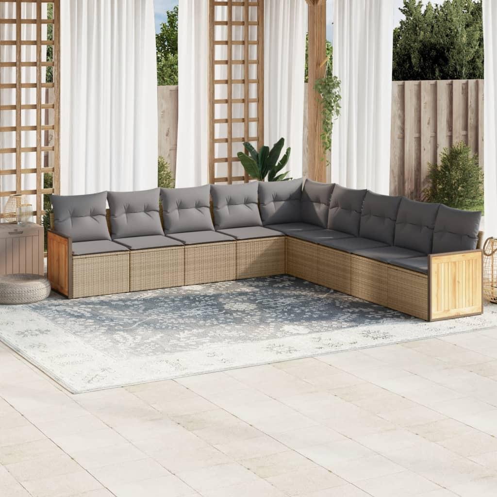 VidaXL Garten sofagarnitur poly-rattan