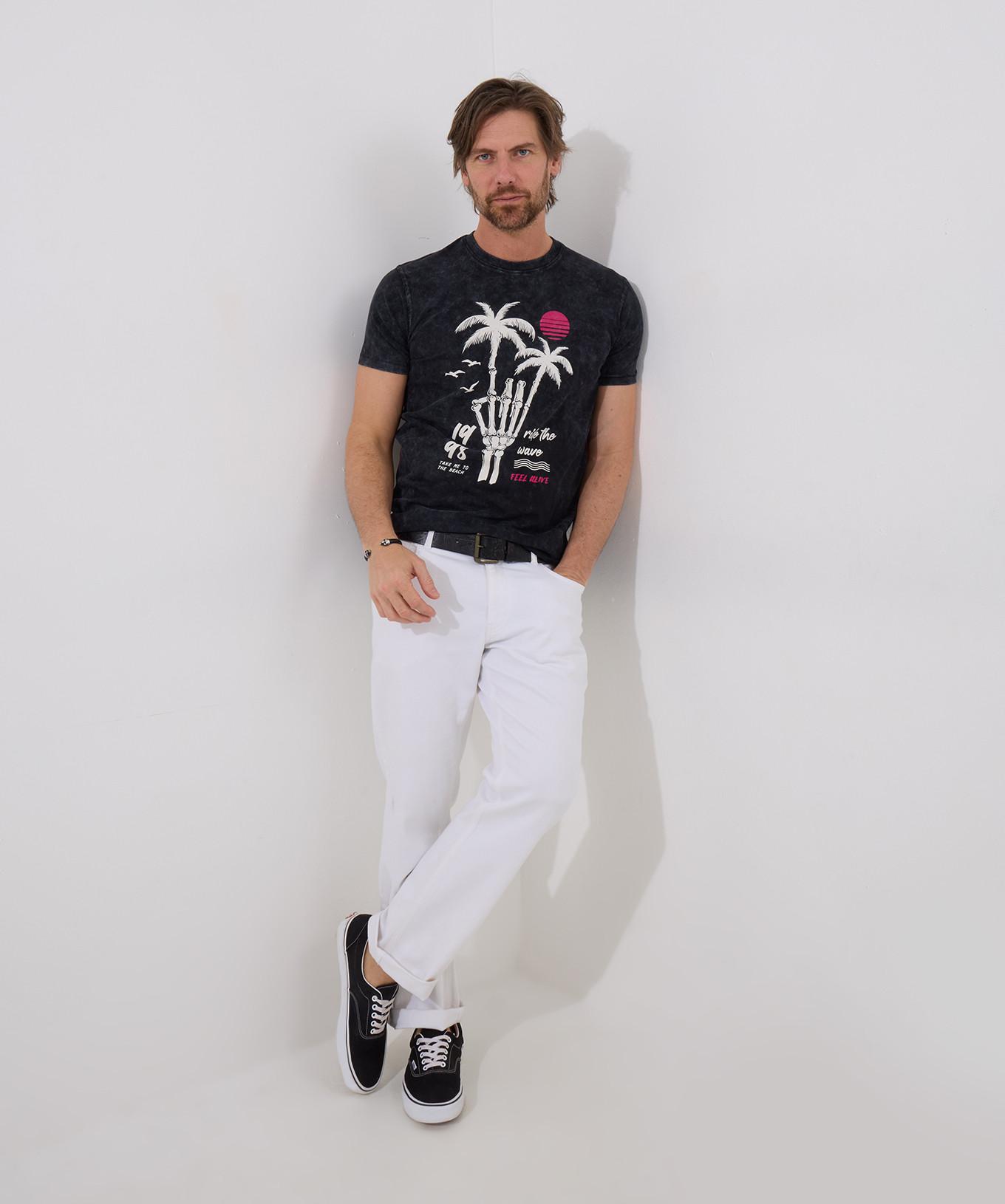 Joe Browns Palmen-Skelett Grafik T-Shirt