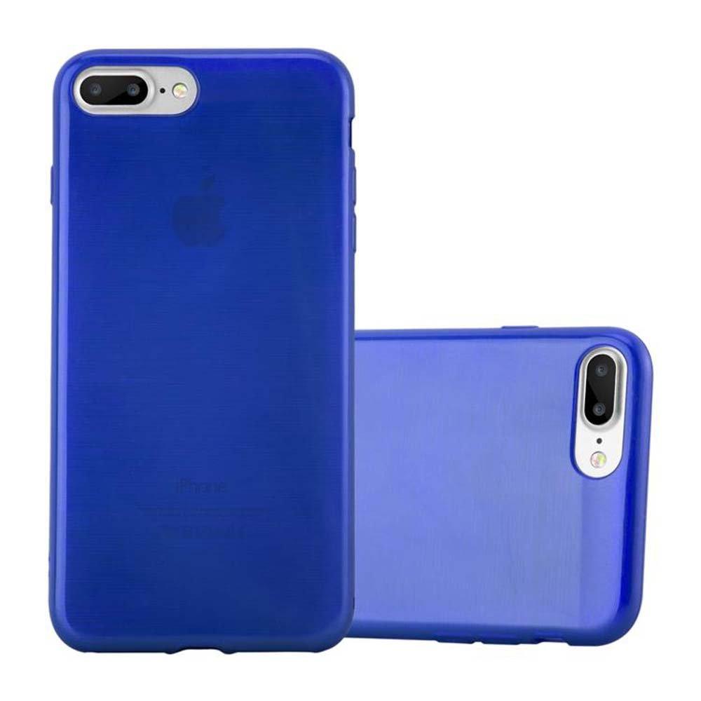 Cadorabo Hülle für Apple iPhone 7 PLUS 7S PLUS 8 PLUS TPU Silikon im Brushed Design
